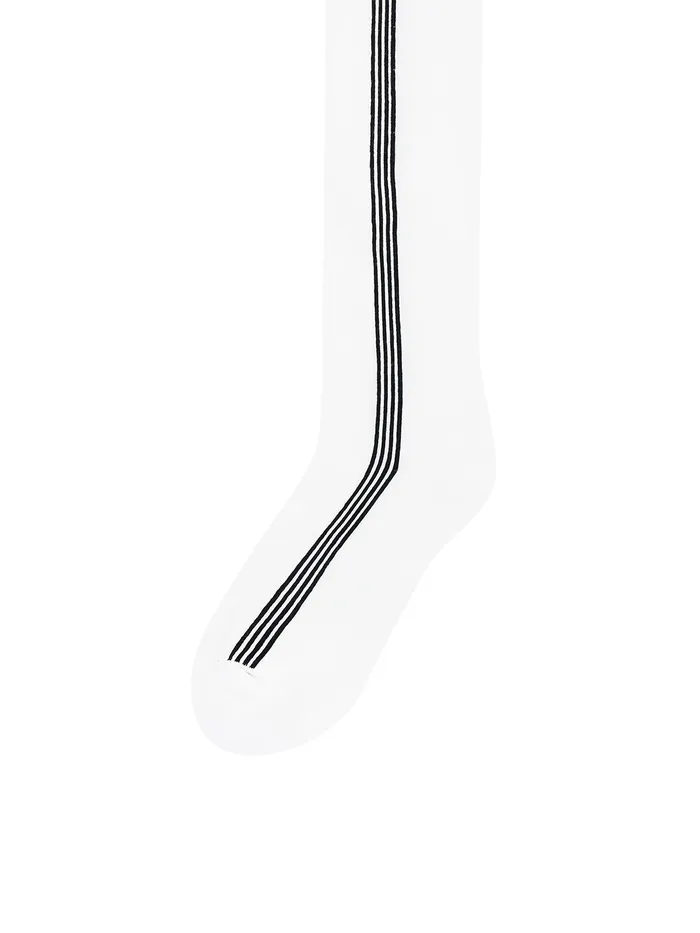 Men Court Styles Sergio Tacchini Striped Knee High Socks White Multi