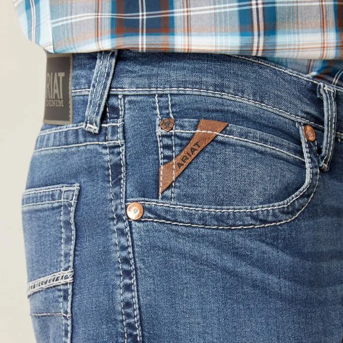 Men Denim Ariat M4 Relaxed Hugo Boot Cut Jean Bannock Men Denim Ariat M4 Relaxed Hugo Boot Cut Jean Bannock
