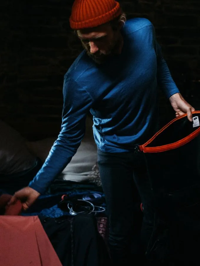 Men Eddy 20 Merino Wool Long Sleeve Base Layer Atlantic Finisterre Base Layers and Underwear