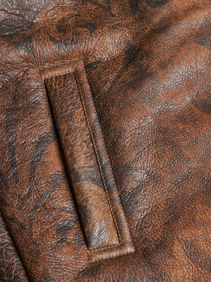 Men Etro Coats And Outerwear Sleeveless Jacket In Printed Shearling Dark Brown Men Etro Coats And Outerwear Sleeveless Jacket In Printed Shearling Dark Brown
