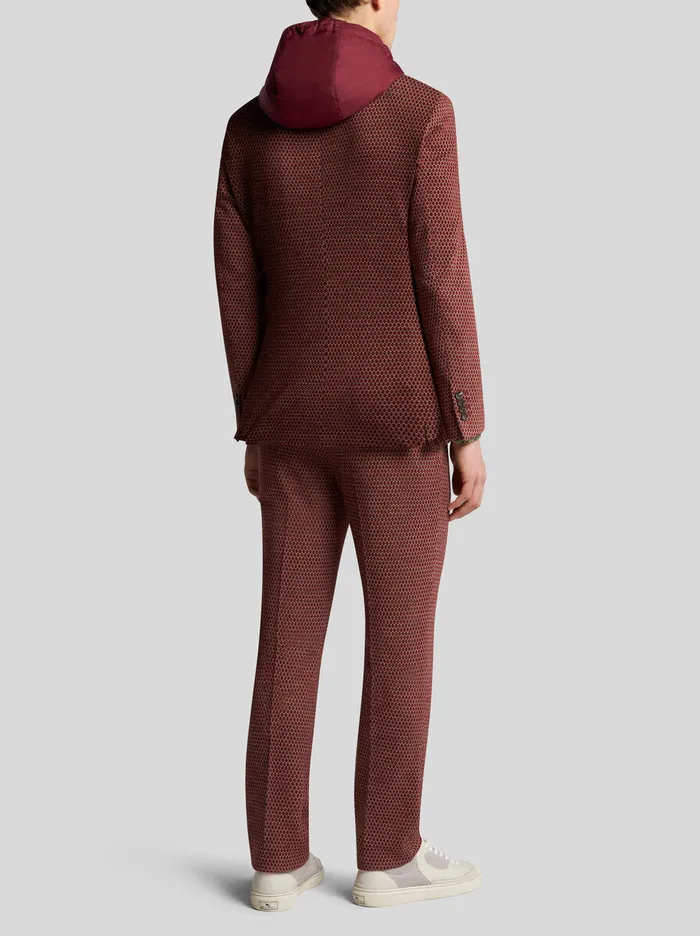 Men Etro Jackets Blazer With Removable Bib Red Men Etro Jackets Blazer With Removable Bib Red