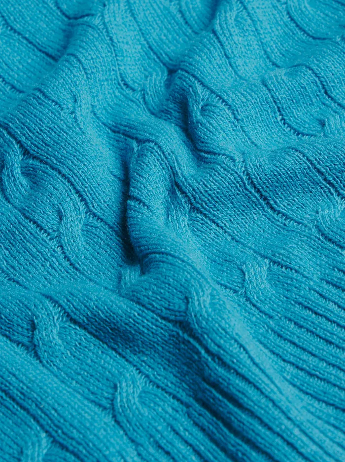 Men Etro Knitwear CableKnit Cashmere Sweater Light Blue Men Etro Knitwear CableKnit Cashmere Sweater Light Blue