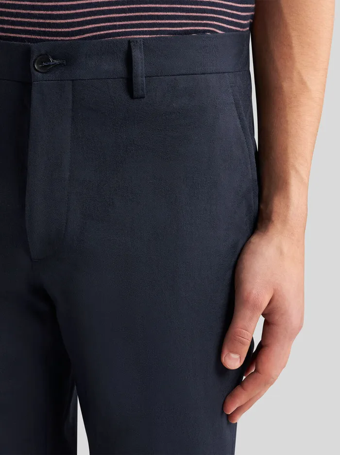 Men Etro Trousers SlimFit Trousers Navy Blue Men Etro Trousers SlimFit Trousers Navy Blue