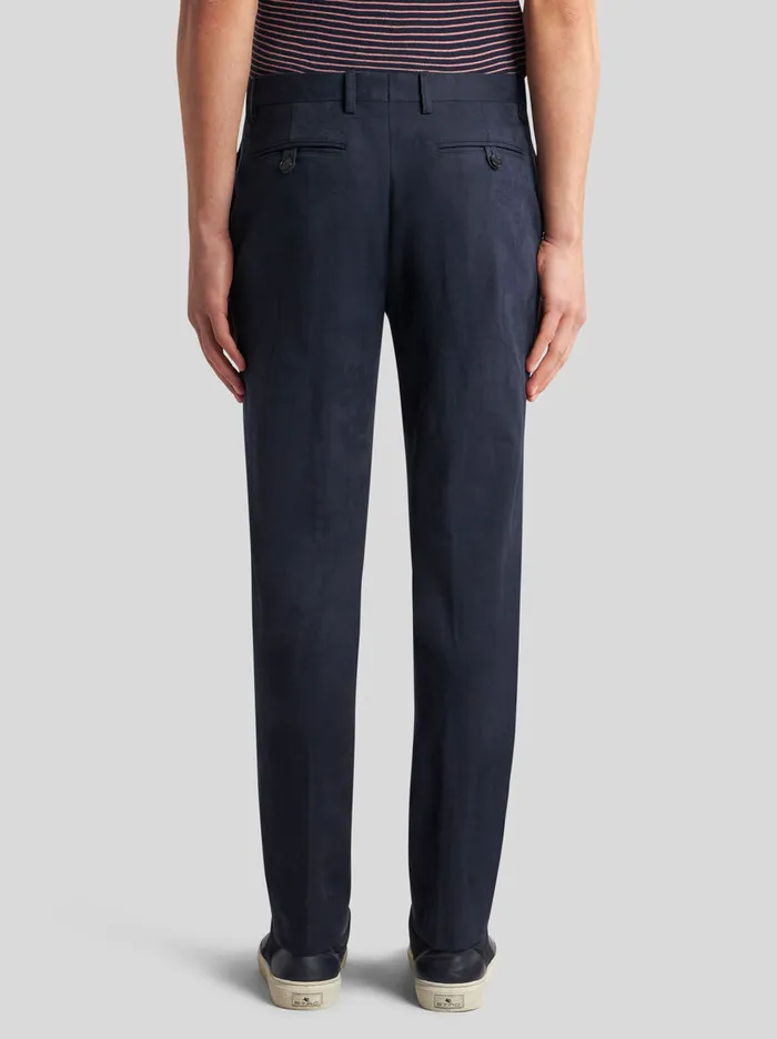 Men Etro Trousers SlimFit Trousers Navy Blue Men Etro Trousers SlimFit Trousers Navy Blue