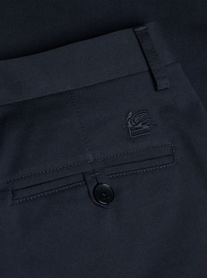 Men Etro Trousers SlimFit Trousers Navy Blue Men Etro Trousers SlimFit Trousers Navy Blue