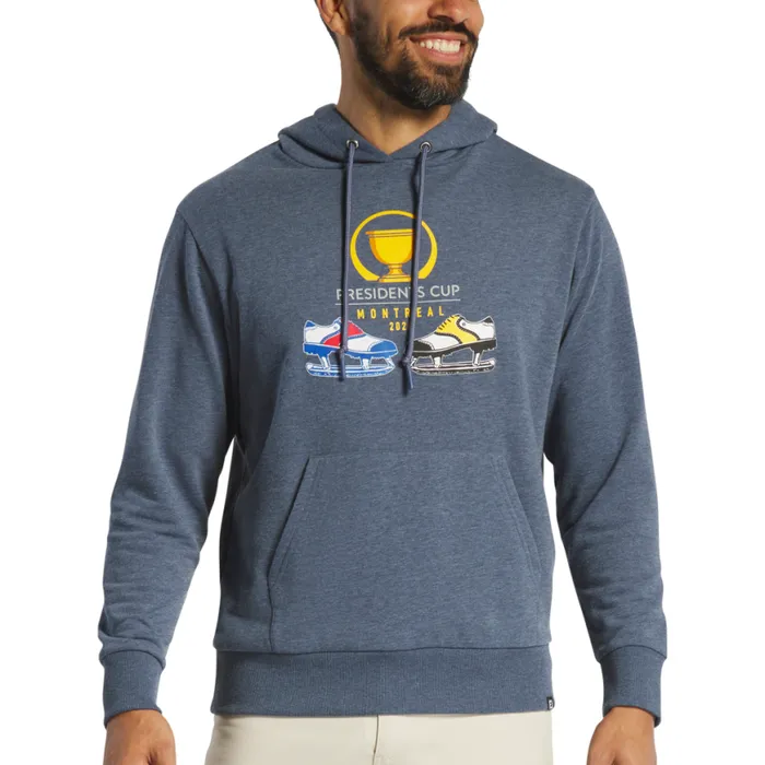 Men FootJoy Base MidLayers 2024 Presidents Cup Skate Hoodie Navy Men FootJoy Base MidLayers 2024 Presidents Cup Skate Hoodie Navy