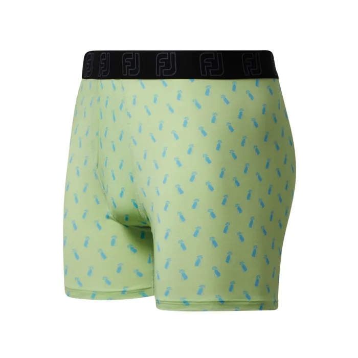 Men FootJoy Boxer Briefs Golf Motif Boxer Brief Palm Green