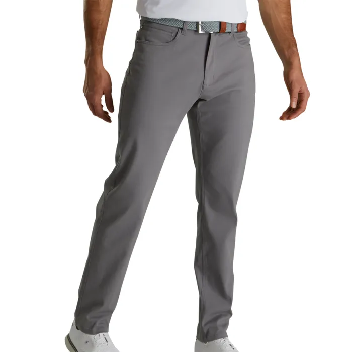 Men FootJoy Pants Cotton Twill 5Pocket Pant Grey