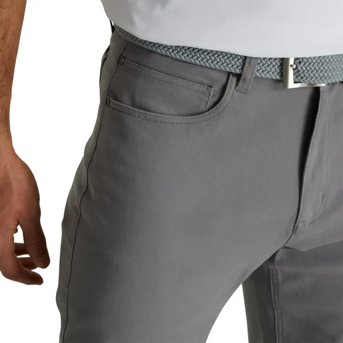 Men FootJoy Pants Cotton Twill 5Pocket Pant Grey Men FootJoy Pants Cotton Twill 5Pocket Pant Grey