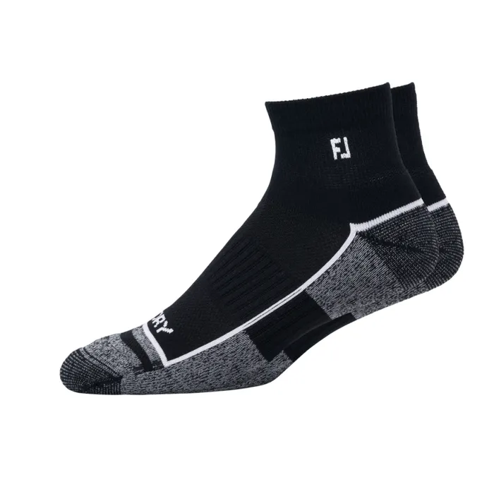 Men FootJoy Socks ProDry Quarter Black