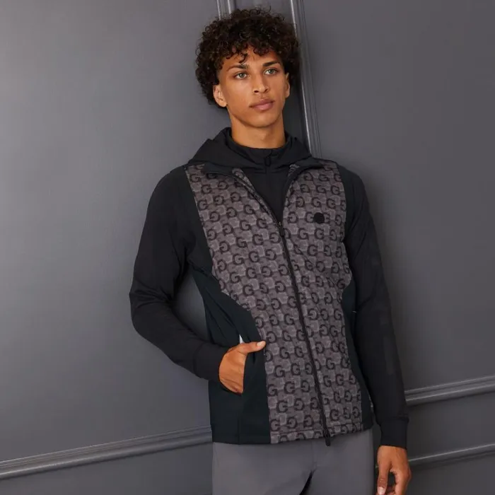 Men GFORE Black Performer G039s Nylon Slim Fit Golf Jacket