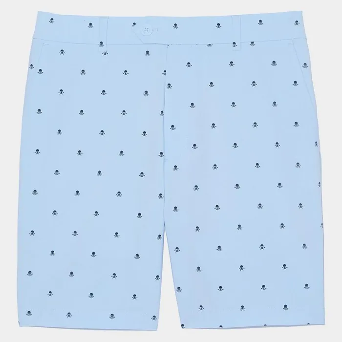 Men GFORE Blue Skull and T039s Maverick 4Way Stretch Golf Shorts