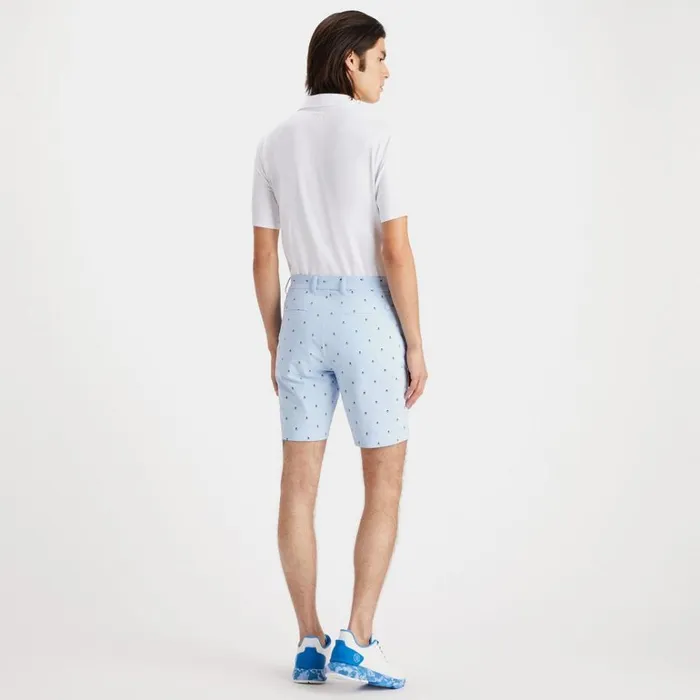 Men GFORE Blue Skull and T039s Maverick 4Way Stretch Golf Shorts