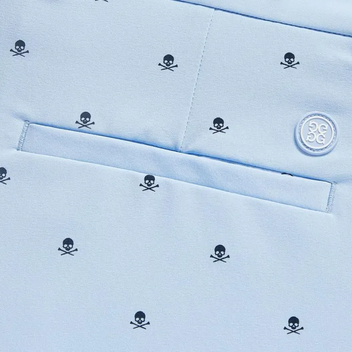 Men GFORE Blue Skull and T039s Maverick 4Way Stretch Golf Shorts