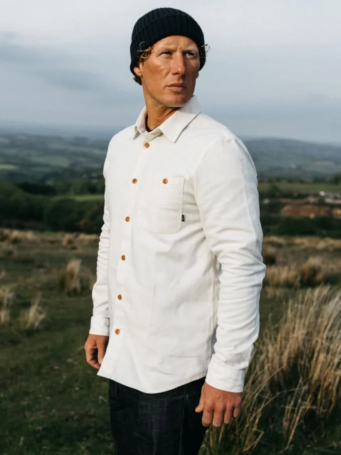 Men Gylly Shirt Ecru Finisterre Shirts