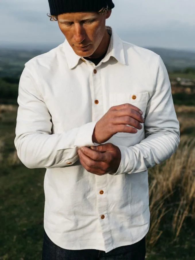 Men Gylly Shirt Ecru Finisterre Shirts