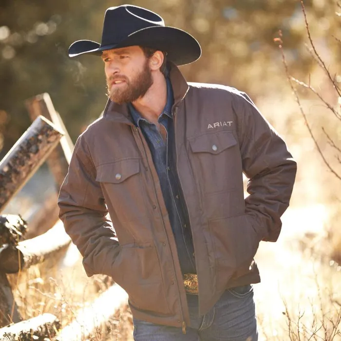 Men Jackets and Vests Ariat Grizzly 20 Canvas Conceal And Carry Jacket Bracken Men Jackets and Vests Ariat Grizzly 20 Canvas Conceal And Carry Jacket Bracken