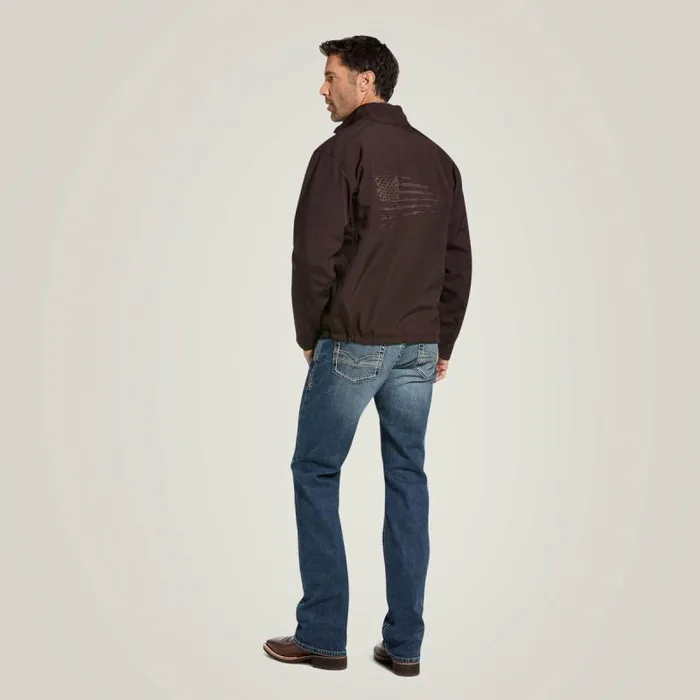 Men Jackets and Vests Ariat Logo 20 Patriot Softshell Water Resistant Jacket Coffeebean Men Jackets and Vests Ariat Logo 20 Patriot Softshell Water Resistant Jacket Coffeebean