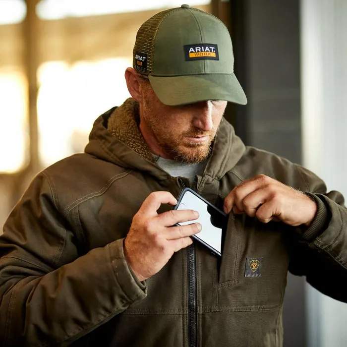 Men Jackets and Vests Ariat Rebar DuraCanvas Jacket Wren Men Jackets and Vests Ariat Rebar DuraCanvas Jacket Wren