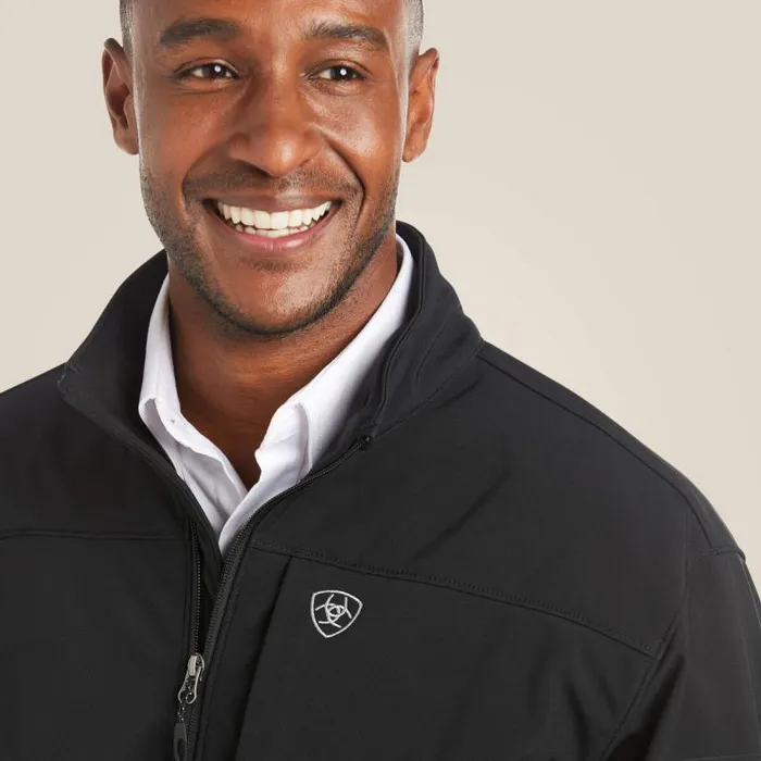 Men Jackets and Vests Ariat Vernon 20 Softshell Jacket Black Men Jackets and Vests Ariat Vernon 20 Softshell Jacket Black
