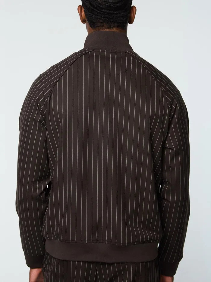 Men Jackets Sergio Tacchini Gessato Suiting Track Jacket Java