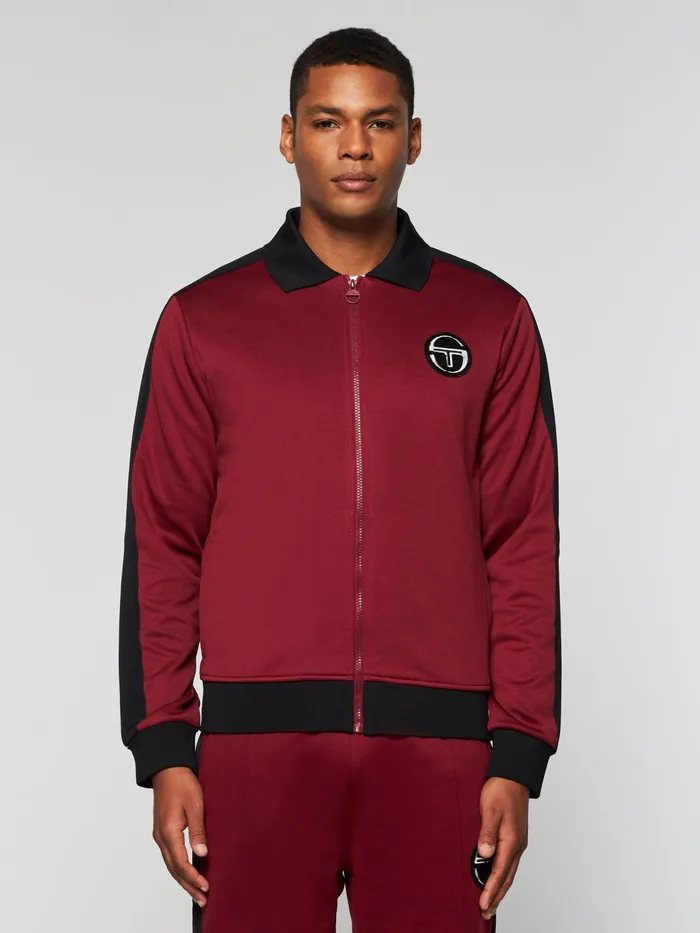 Men Jackets Sergio Tacchini Monte Track Jacket Archivio Merlot