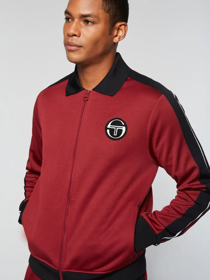 Men Jackets Sergio Tacchini Monte Track Jacket Archivio Merlot