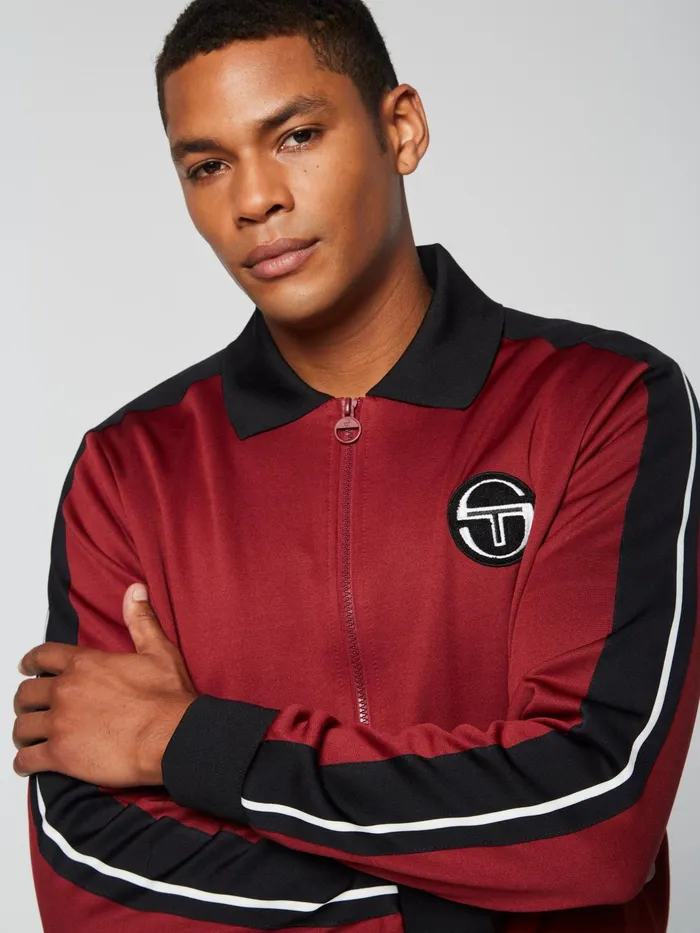 Men Jackets Sergio Tacchini Monte Track Jacket Archivio Merlot