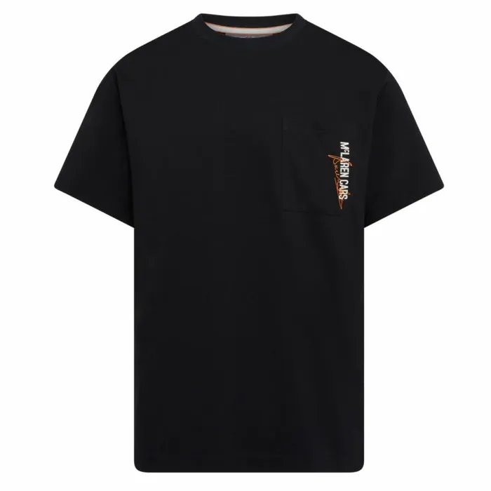 Men KSwiss Tennis and Pickleball MCLAREN CARS POCKET TEE Black