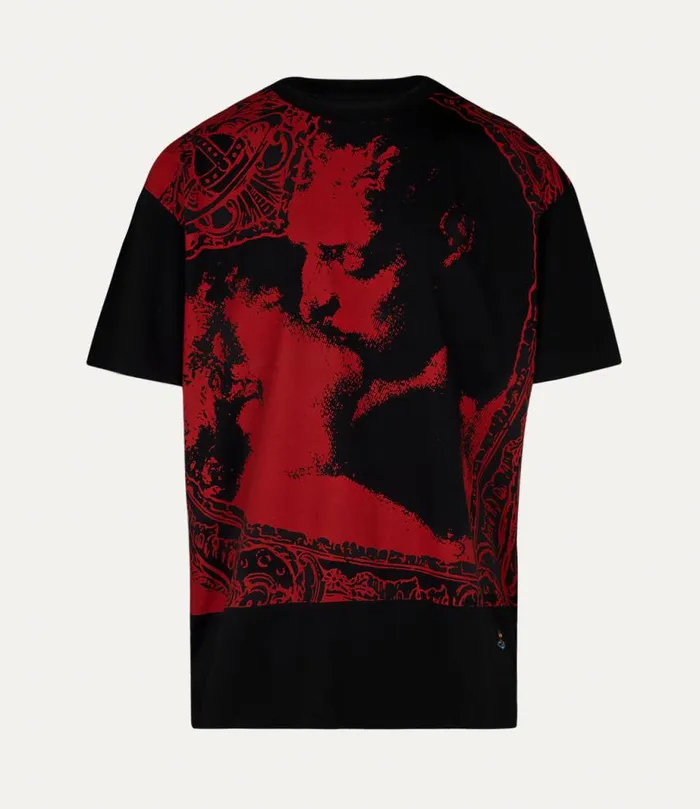 Men Kiss Oversized Tshirt Black Vivienne Westwood TShirts And Polos