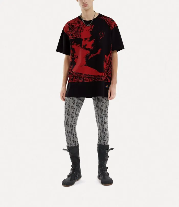 Men Kiss Oversized Tshirt Black Vivienne Westwood TShirts And Polos Men Kiss Oversized Tshirt Black Vivienne Westwood TShirts And Polos