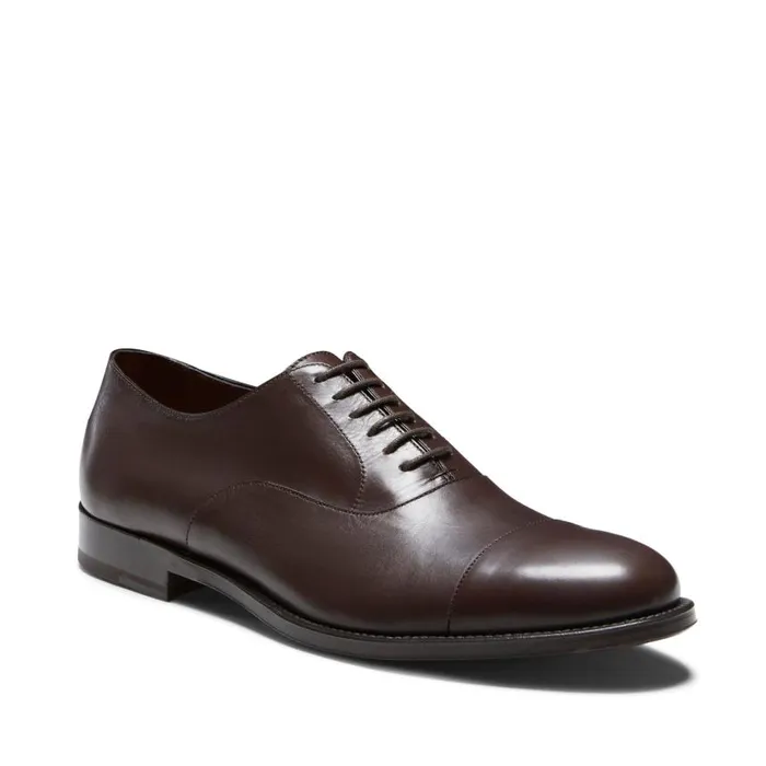 Men Leather LaceUp Shoe Brown Fratelli Rossetti LaceUp Shoes