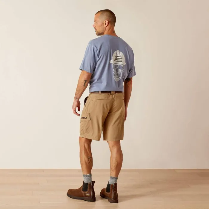 Men Pants and Shorts Ariat Rebar WorkFlow Ultralight Short Field Khaki Men Pants and Shorts Ariat Rebar WorkFlow Ultralight Short Field Khaki