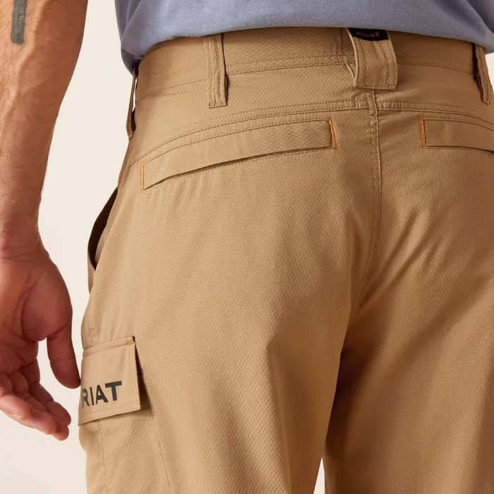 Men Pants and Shorts Ariat Rebar WorkFlow Ultralight Short Field Khaki Men Pants and Shorts Ariat Rebar WorkFlow Ultralight Short Field Khaki