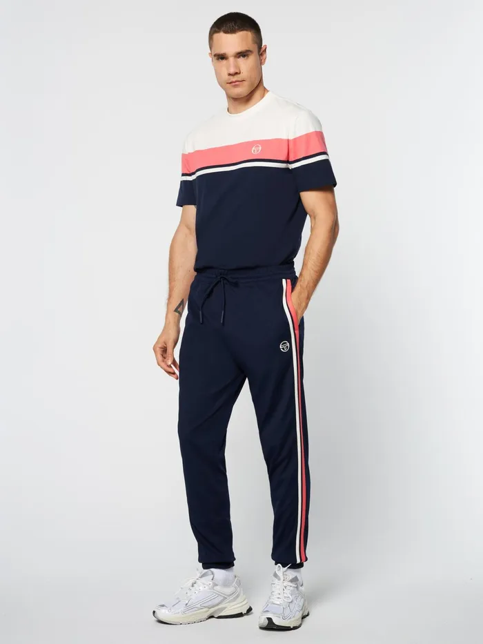 Men Pants And Sweatpants Sergio Tacchini Damarindo Track Pant Archivio Gardenia Maritime Blue