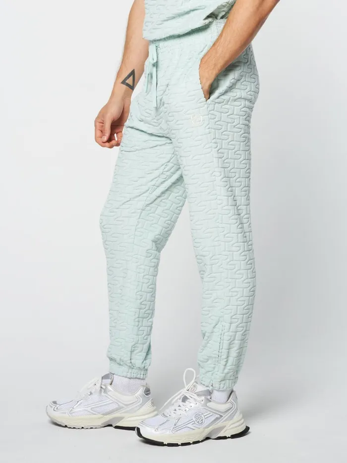 Men Pants And Sweatpants Sergio Tacchini Livata Monogram Track Pant Surf Spray