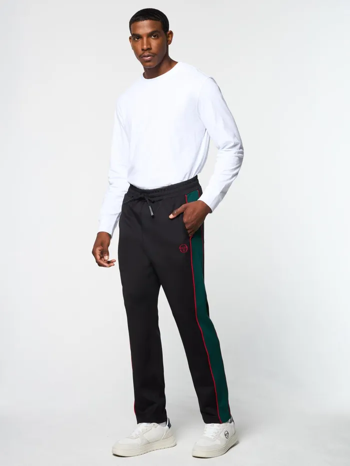 Men Pants And Sweatpants Sergio Tacchini Melfi Diver Track Pant Black Beauty
