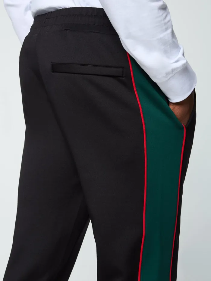 Men Pants And Sweatpants Sergio Tacchini Melfi Diver Track Pant Black Beauty
