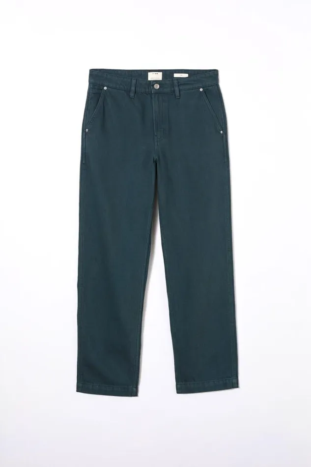 Men Pants Cotton On Baggy Jean Carpenter Trekking Green