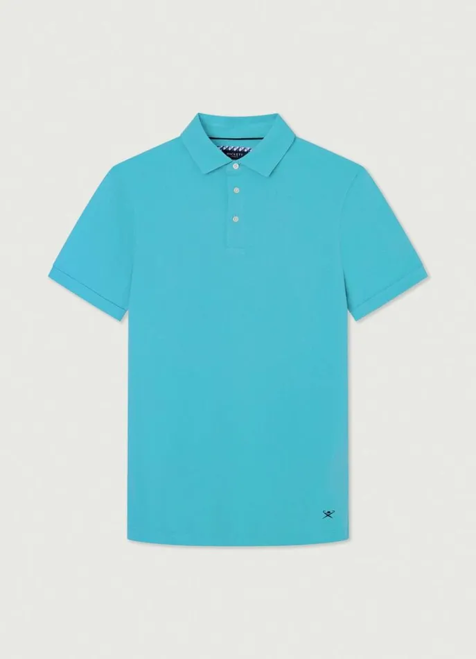 Men Polo Shirts Hackett London Classic Fit Piqu Polo Peacock