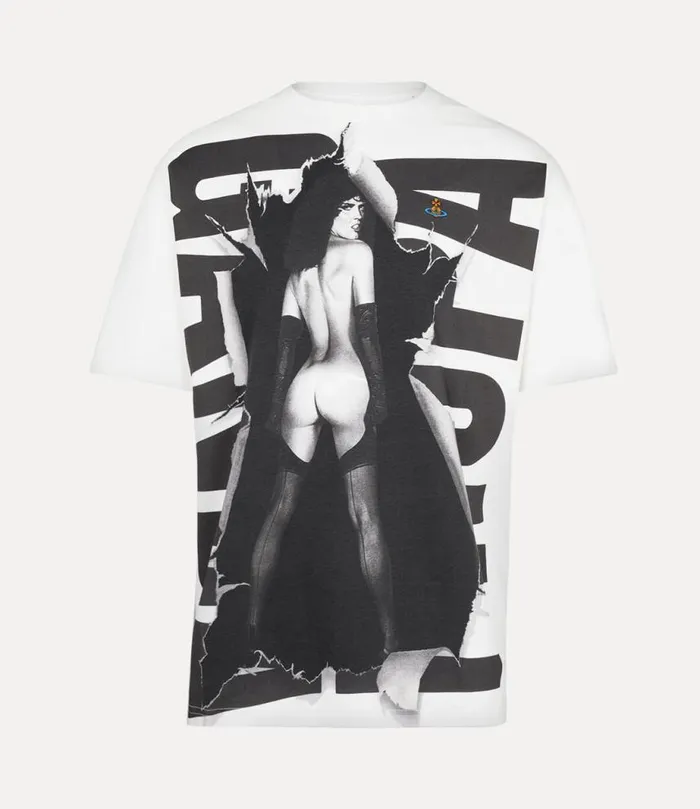 Men Propaganda Oversized Tshirt White Vivienne Westwood TShirts And Polos