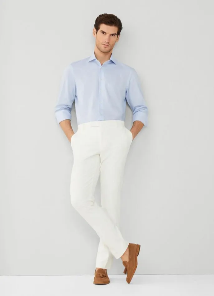 Men Shirts Hackett London Classic Fit Check Shirt Blue