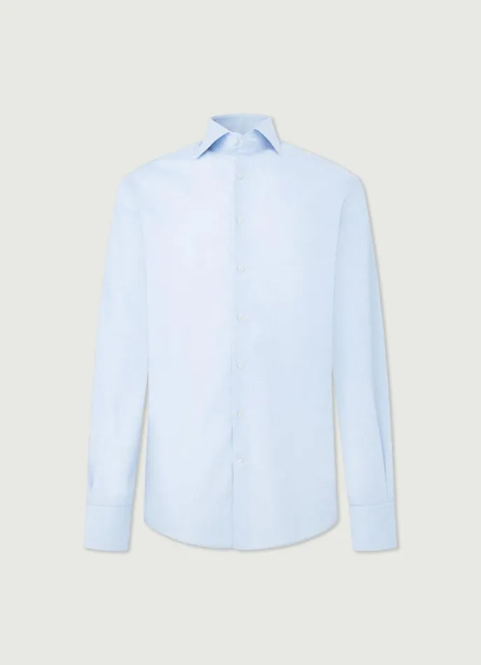 Men Shirts Hackett London Classic Fit Check Shirt Blue
