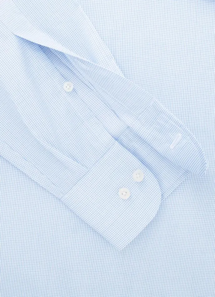 Men Shirts Hackett London Classic Fit Check Shirt Blue