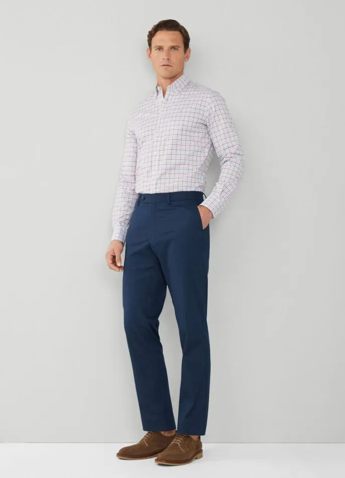Men Shirts Hackett London Slim Fit Gingham Check Shirt Redblue