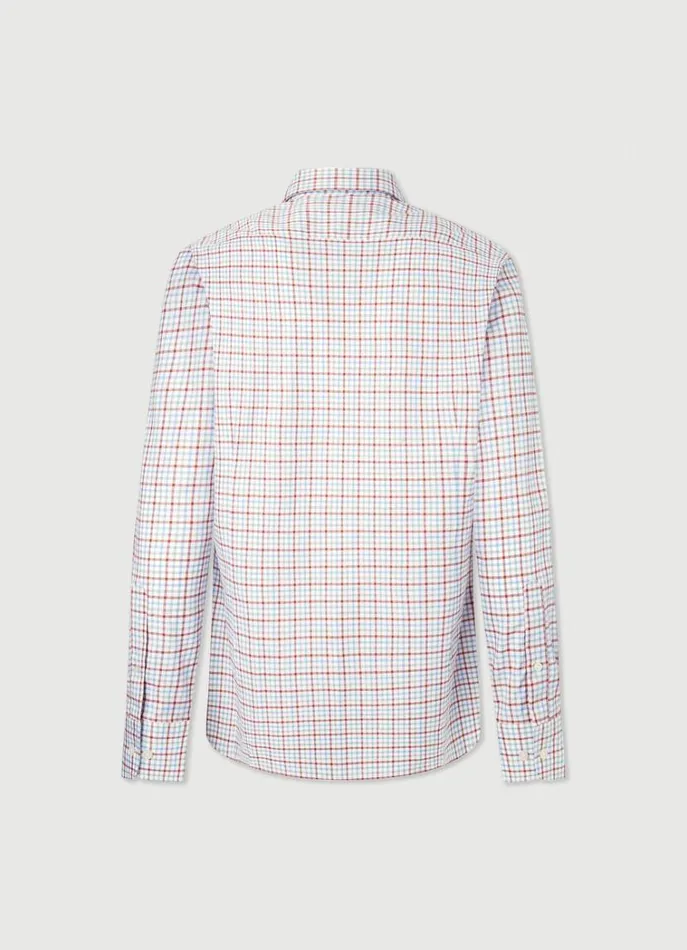 Men Shirts Hackett London Slim Fit Gingham Check Shirt Redblue