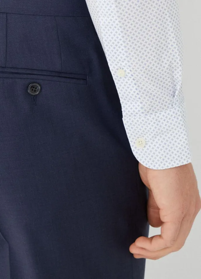 Men Shirts Hackett London Slim Fit Poplin Shirt Whitesky