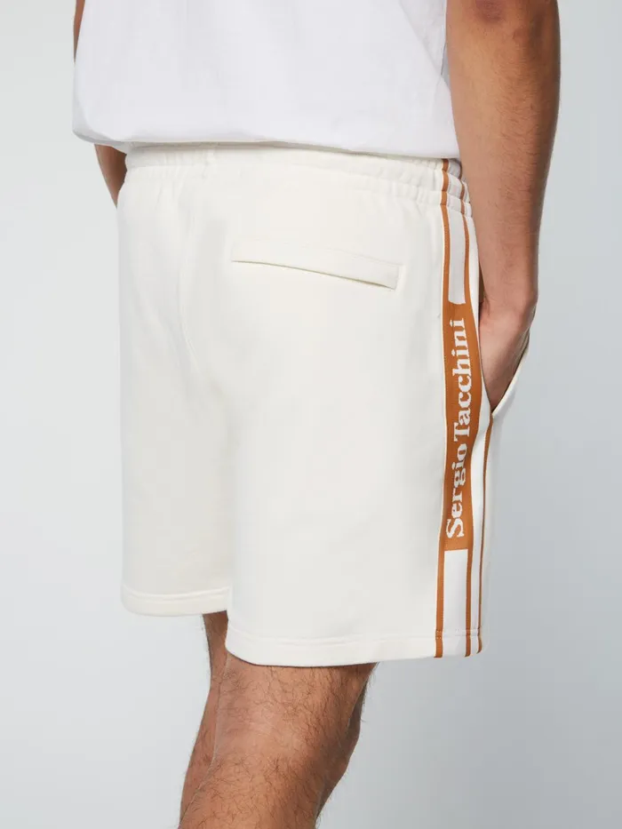 Men Shorts And Swim Sergio Tacchini Pereto Tape Short Gardenia