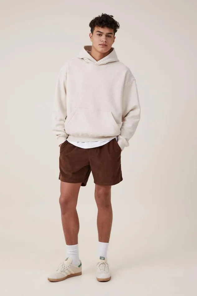 Men Shorts Cotton On Easy Short Chocolate Cord