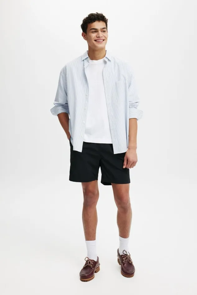 Men Shorts Cotton On Street Short Black